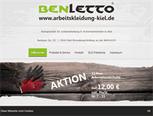 Tablet Screenshot of benletto.de